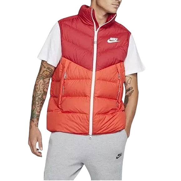 Nike Other - Nike Windrunner Down Fill Gilet Vest Jacket Red Crimson